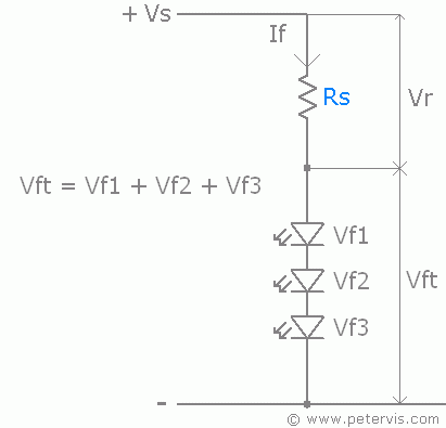 LED circuit - series