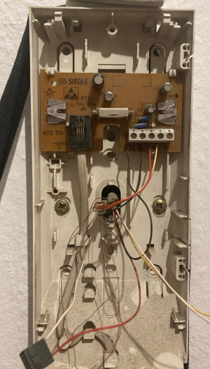 Exposed PCB of the Siedle HTS 711-01