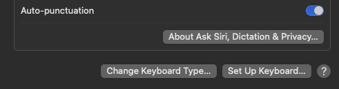 'Change keyboard type' is to the left of 'Set up keyboard'